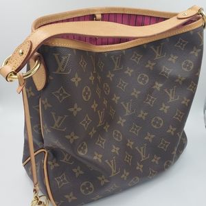 Authentic Louis Vuitton Delightful PM Pink inside